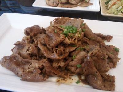 หมูคุโรบูตะ (หมูดำ) Teppan Yaki ที่ ร้านอาหาร Hachi Teppanyaki & Sushi
