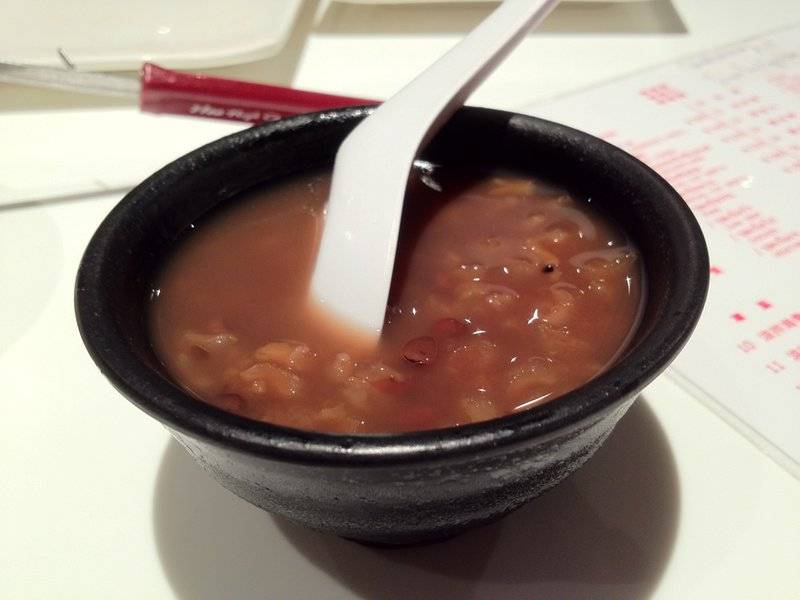 ถั่วแดงเย็น ไม่เสียเงิน ที่ ร้านอาหาร OK Shabu Shabu