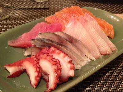 Sashimi รวม ที่ ร้านอาหาร Espresso Intercontinental Bangkok