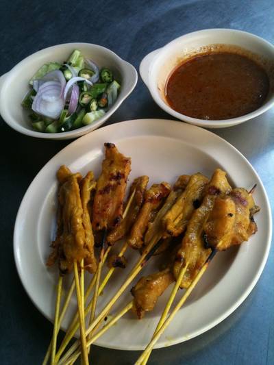 หมูสะเต๊ะ ที่ ร้านอาหาร ก่วงเฮง