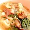 บะหมี่เกี๊ยวน้ำหมูแดง ที่ ร้านอาหาร ก๋องเมงจั้น