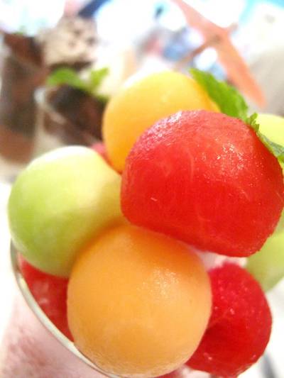 Melon Parfait ที่ ร้านอาหาร sfree เซ็นทรัล แจ้งวัฒนะ
