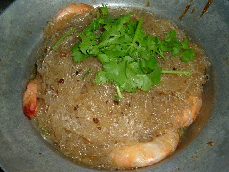 กุ้งอบวุ้นเส้น ที่ ร้านอาหาร จงรักโภชนา