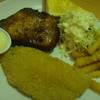 ไก่สไปซี่และปลาทอด ที่ ร้านอาหาร BKK Grill ซอยรางน้ำ