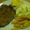 เสต็กหมูพริกไทยดำ ที่ ร้านอาหาร BKK Grill ซอยรางน้ำ
