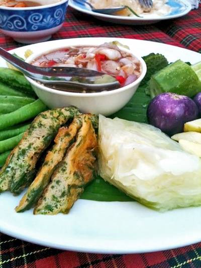 น้ำพริกกุ้งสด ที่ ร้านอาหาร ปากน้ำซีฟู้ด