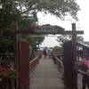 แนวทางเดินที่ได้บรรยากาศหิว ที่ ร้านอาหาร ทับทิมทอง