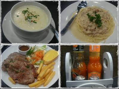 รายการของที่สั่ง ^^ ที่ ร้านอาหาร Santa Fe' Steak เซ็นทรัลเวิลด์