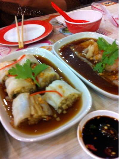 ก๋วยเตี๋ยวหลอดกุ้ง ที่ ร้านอาหาร โชคดี ติ๋มซำ Supreme Complex