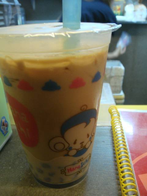 ชานมไข่มุก ที่ ร้านอาหาร Hana Ichi