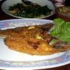 ปลาสำลี กินกะยำมะม่วง ที่ ร้านอาหาร สุวิมล