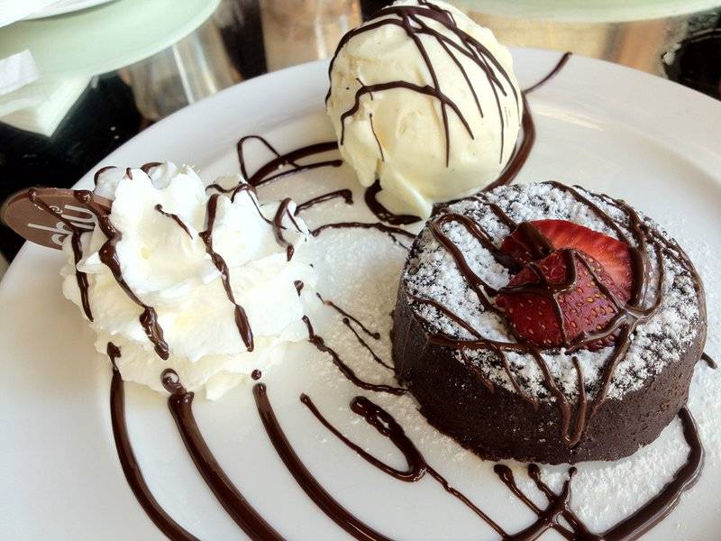 Chocolate lava ที่ ร้านอาหาร Chu