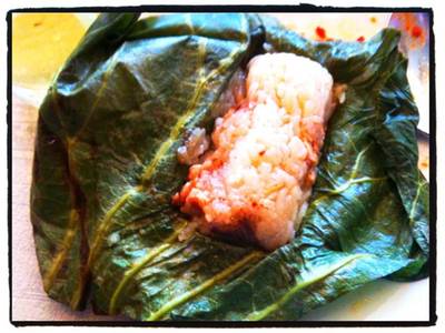 ข้าวเหนียวห่อใบบัว ที่ ร้านอาหาร Yuan Millennium Hilton Hotel