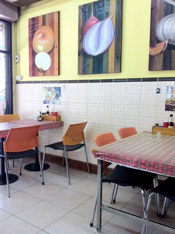 บรรยากาศร้านก็มีภาพวาดเก๋ๆ อยู่ ที่ ร้านอาหาร สเต็กต้นซอย