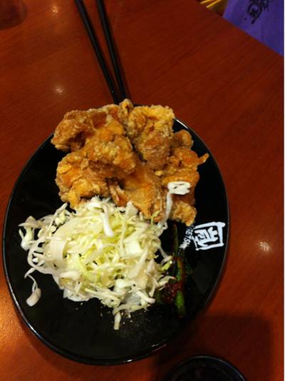 ไก่คาราเกะ ที่ ร้านอาหาร Arashi ไก่คาราเกะ ที่ ร้านอาหาร Arashi