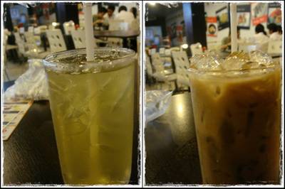 เครื่องดื่มเย็นๆ ที่ ร้านอาหาร Jumbo Yakitei