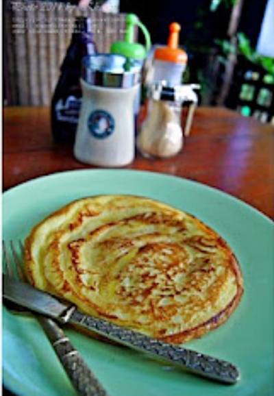 Banana pancake ที่ ร้านอาหาร Libernard cafe Chiangmai