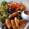 pick up veggies as u like and mix with topping  ที่ ร้านอาหาร The Salad Bar