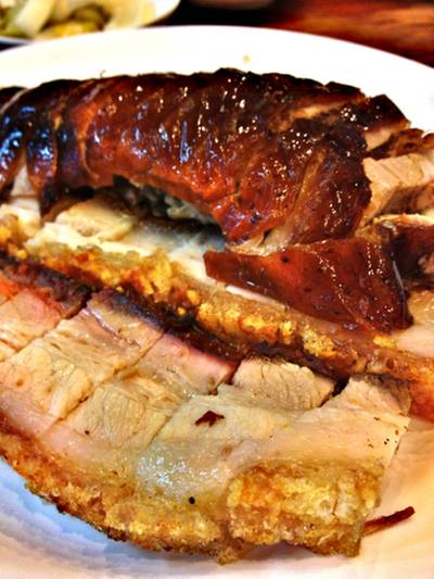 เป็ดย่าง-หมูกรอบ ที่ ร้านอาหาร แมนดาริน เป็ดย่าง