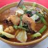 แกงส้มผักรวม+ปลาช่อนทอด ที่ ร้านอาหาร ศรแดง ตลิ่งชัน