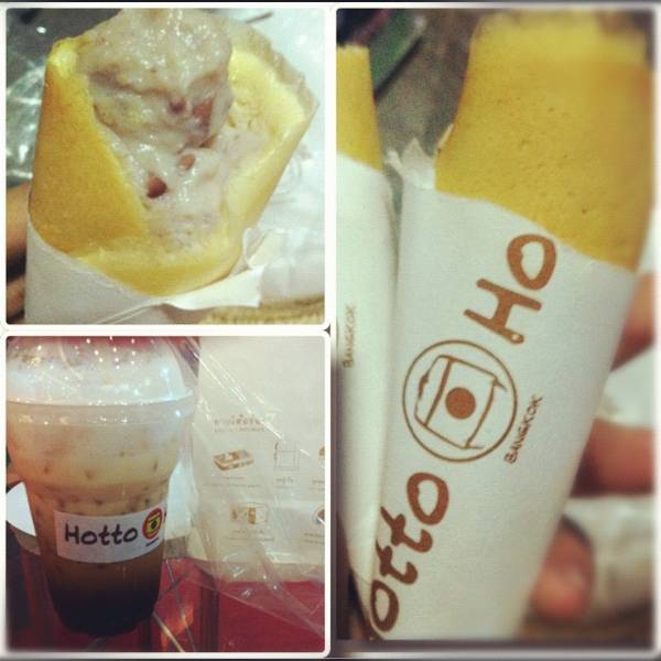 แป้งนุ่มดีคะ ไม่หวานเกินไป รสชาติกำลังพอดี ที่ ร้านอาหาร Hotto House The Walk