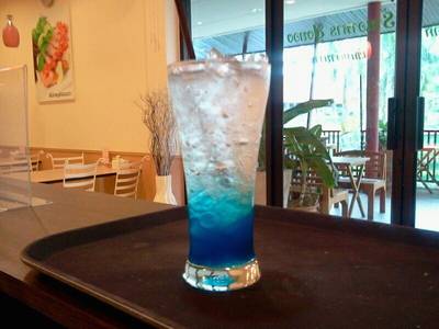 blue curacao soda ที่ ร้านอาหาร ยูงทอง ธรรมศาสตร์-รังสิต