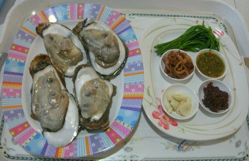 หอยนางรม ที่ ร้านอาหาร Pai Restaurant ปาย เรสเตอรองท์ 