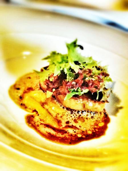 foiegras ravioli ที่ ร้านอาหาร Le Vendome
