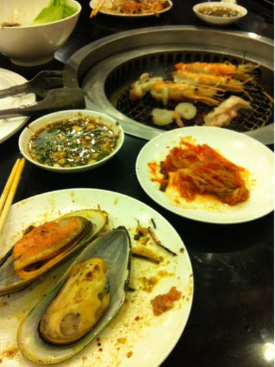 ไดจัง ไจแอนท์ ที่ ร้านอาหาร Daichan Giants ยากินิกึ ไดจัง