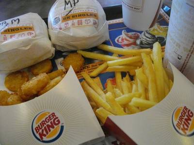  BK Mushroom Swiss Cheese Burger & Pock singles BBQ bacon cheese ที่ ร้านอาหาร BURGER KING Central World