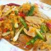 ผัดผงกะหรี่. อร่อยล้ำ  ที่ ร้านอาหาร นทีทิพย์