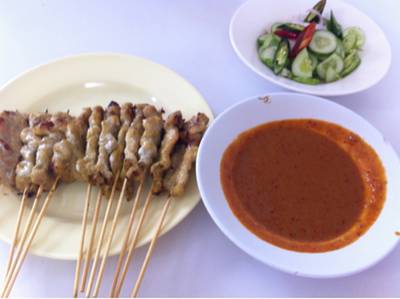 ร้านอาหาร หมูสะเต๊ะช่องก่ี