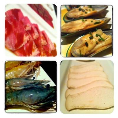 แล้วก้อยังมีหอย กุ้ง และเห็ดออรินจิ  ที่ ร้านอาหาร King Kong Yakiniku Buffet หลังสวน