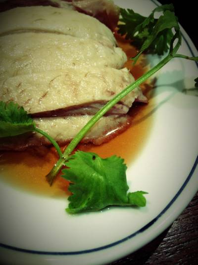 ไก่แช่เหล้า ที่ ร้านอาหาร Vanilla Garden