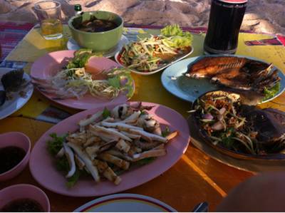 ร้านอาหาร น้องพิม ริมหาดราไวย์