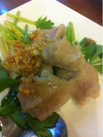 ลูกชิ้นปลากราย เหนียวหนึบ ที่ ร้านอาหาร ไทยเสรี