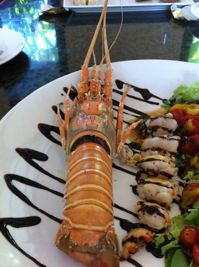 ล็อบสเตอร์ (ภาพจากอาสมิง ยิ้มศิริ) ที่ ร้านอาหาร Just Me