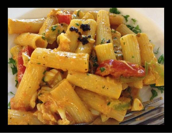rigatoni crab sauce (signature dish)  ที่ ร้านอาหาร La Villa หัวหิน