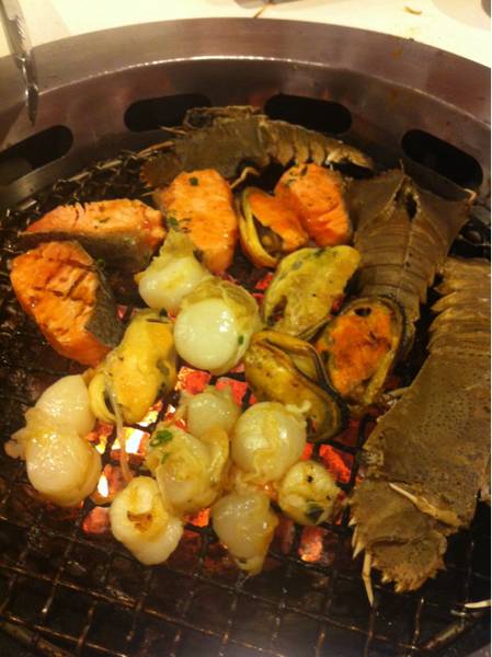 buffet ปิ้ง ย่าง ที่ ร้านอาหาร Sumi Sumi Grand Crystal Park
