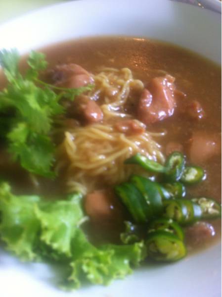 บะหมี่หน้าไก่ ที่ ร้านอาหาร Green S Cafe