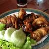 ไก่รวนเค็ม ที่ ร้านอาหาร พริกแกง