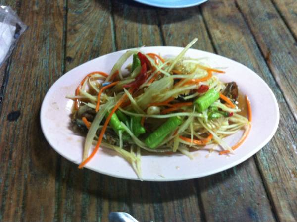 ส้มตำ ที่ ร้านอาหาร ตำปากแตก
