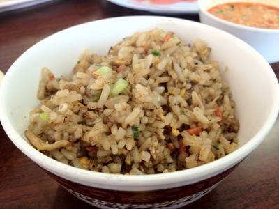 ข้าวผัดมาจิ ที่ ร้านอาหาร Machi Shabu Shabu
