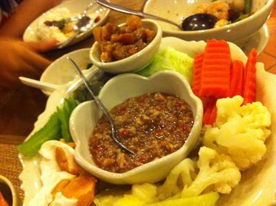 น้ำพริกลงเรือ ที่ ร้านอาหาร Terra Cotta