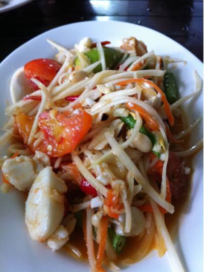 ร้านอาหาร ส้มตำปลายสวน