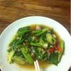 คะน้าปลาเค็ม ที่ ร้านอาหาร ลุงเอี้ยง ข้าวต้ม