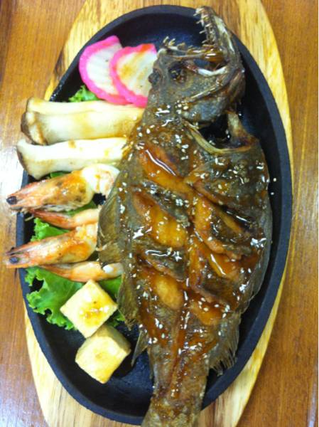 สเต็กปลาตาเดียว น่ากินมากกก ที่ ร้านอาหาร Daisho Sushi HomePro พระราม 3