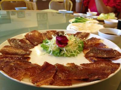 เป็ดปักกิ่ง ที่ ร้านอาหาร The China