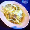 หมูกรอบผัดกุ๊ยช่ายขาว  ที่ ร้านอาหาร ก้าวหน้า