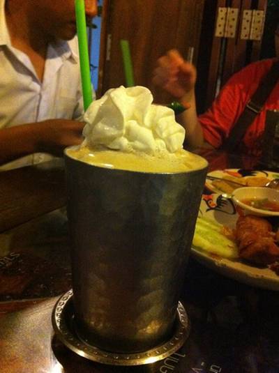 กาแฟปั่น ที่ ร้านอาหาร ราย็อง